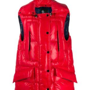 Moncler Myra Red Long Vest